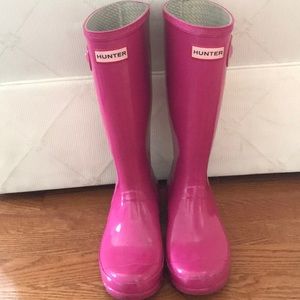 Kids Pink Hunter Boots